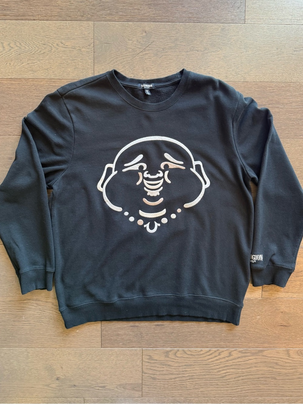 True Religion "Big Buddha" Crewneck Sweatshirt Men’s Large